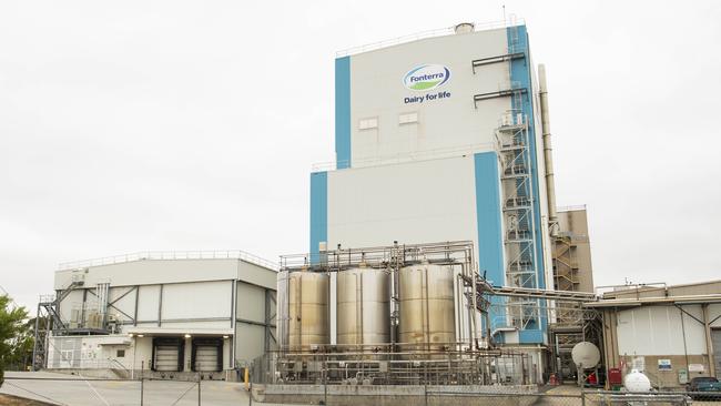 Fonterra’s milk factory in Cobden, western Victoria. Picture: Zoe Phillips