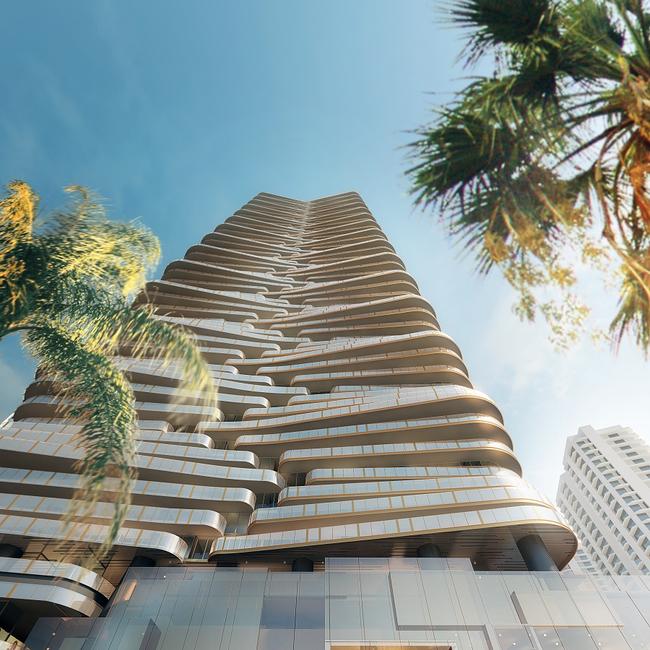 Artist impressions of the $1.2 billion 88-storey tower earmarked for the former Iluka site. Source: Forise Holdings.