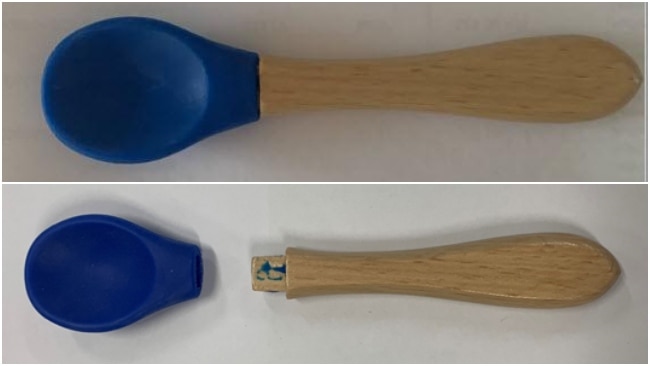 The defect is that the spoon may separate from the handle, posing a choking risk. Picture: ACCC