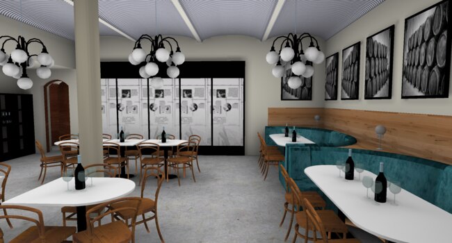 Concept designs of the proposed cellar door upgrade at Seppeltsfield. Picture: Supplied