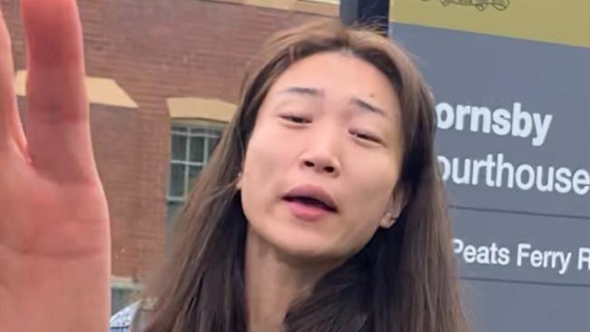 Dai Qi Zhou, 29, of Haymarket outside Hornsby Local Court on September 30, 2020. Picture: Madelaine Wong