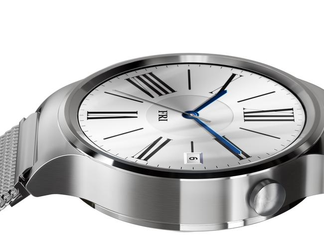 Huawei watch ... the timepiece will come with various finishes and bands. Picture: Supplied