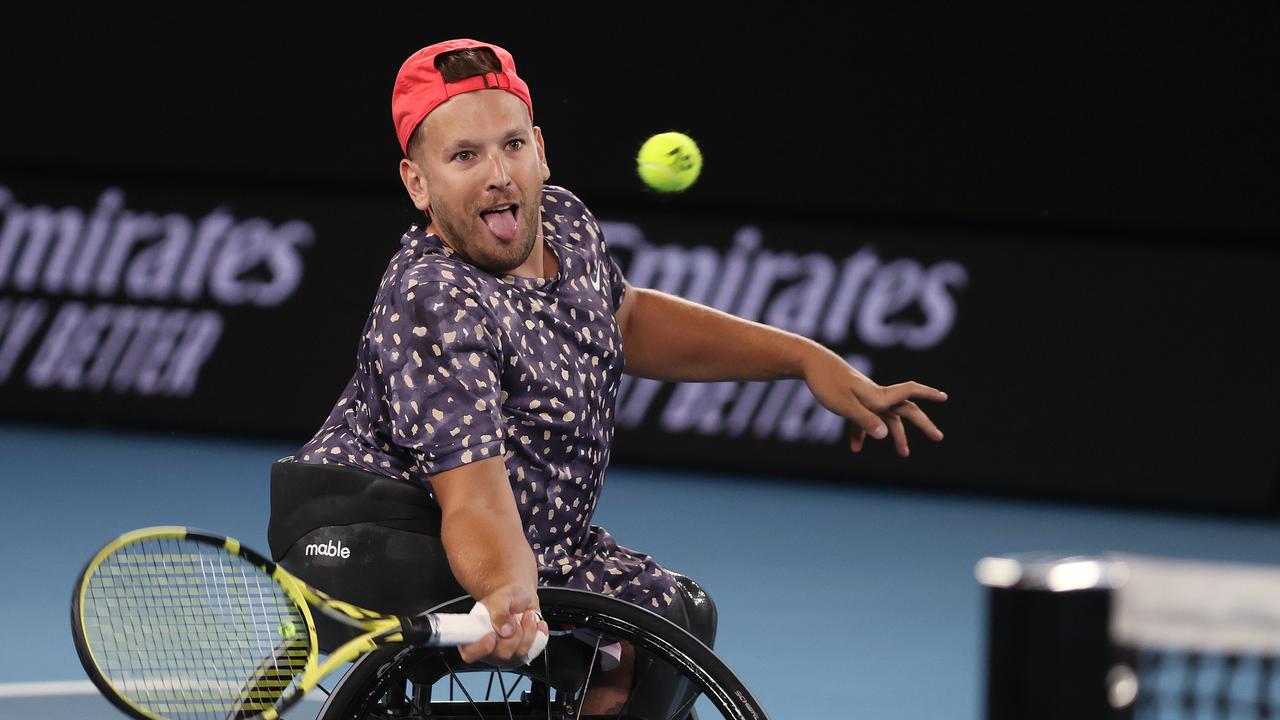 Dylan Alcott won the Australian open in January, but has been robbed of the chance to defend his US Open title.