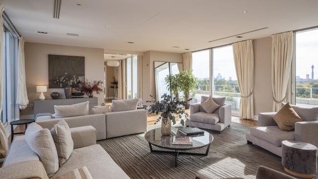 A London penthouse overlooking Regent’s Park with a balcony off every single room. Photo: ANDERSON ROSE LIMITED