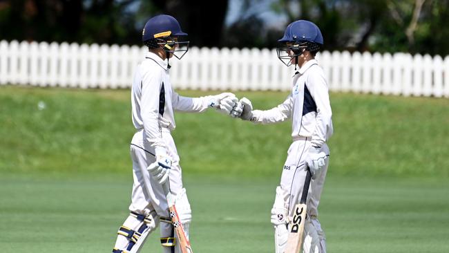 GPS first Xv cricket between Nudgee and BGS at Nudgee college Saturday February 17, 2024. Picture, John Gass