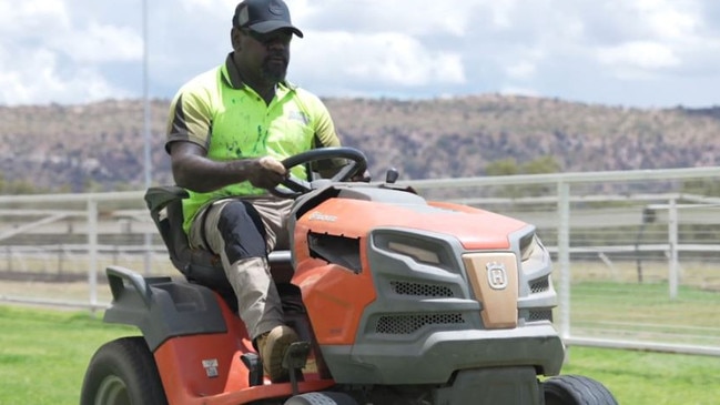 Foundation 2 Future participant Shane White now working at the Turf club. Picture: Saltbush NT