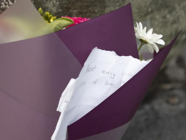 A note written for the teenager who died this morning. Picture: Nigel Hallett