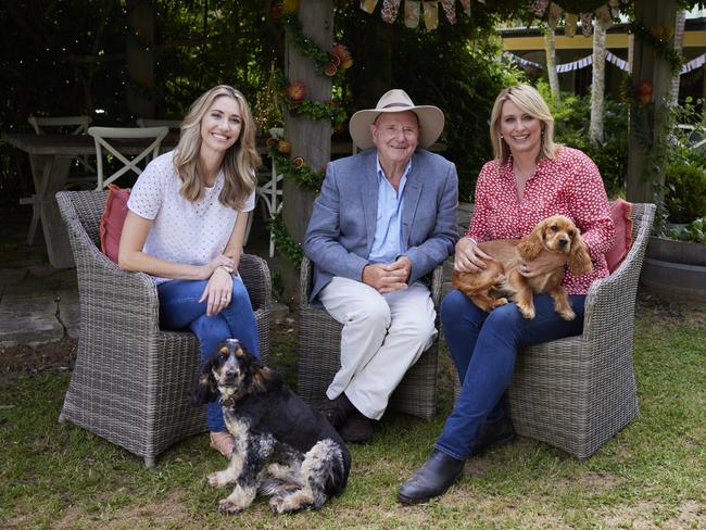 Juliet Love, Dr Harry Cooper and Johanna Griggs from Better Homes and Gardens. Picture: Channel 7