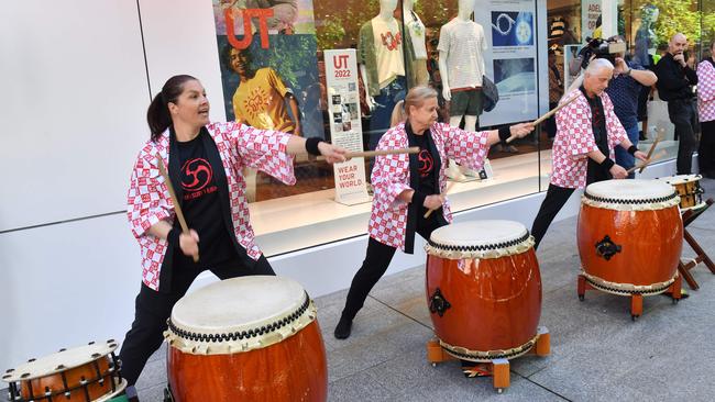 ... and a Japanese taiko drumming celebration. Picture: Keryn Stevens