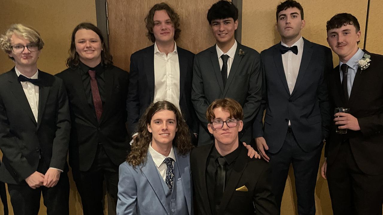 Back row: Sydney McPhee, Lachlan Bright, Finn Themsen, Matthew Devine, Alistair Moloney, Conrad Allen, (front) Harrison Young and Andrew Clarke.