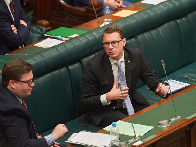 Stephen Knoll during Question Time in Adelaide, Thursday, July 23, 2020. Picture: MATT LOXTON