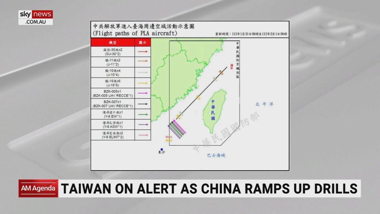 Taiwan on alert as China ramps up military drills