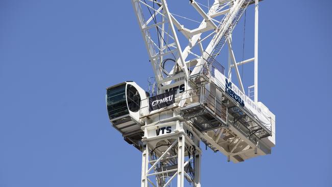 The strikes impacted large-scale construction projects in Brisbane Picture: AAP Image/Attila Csaszar