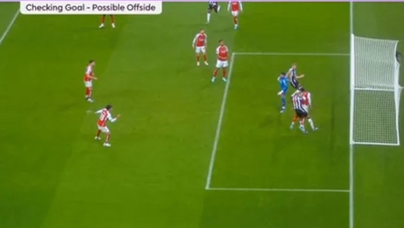 The possible offside could not be overturned.