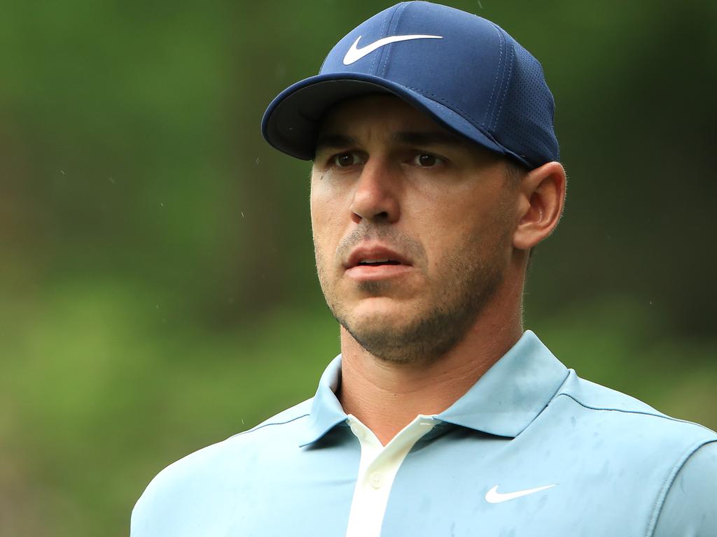 Brooks Koepka did not look this concerned on holidays. 