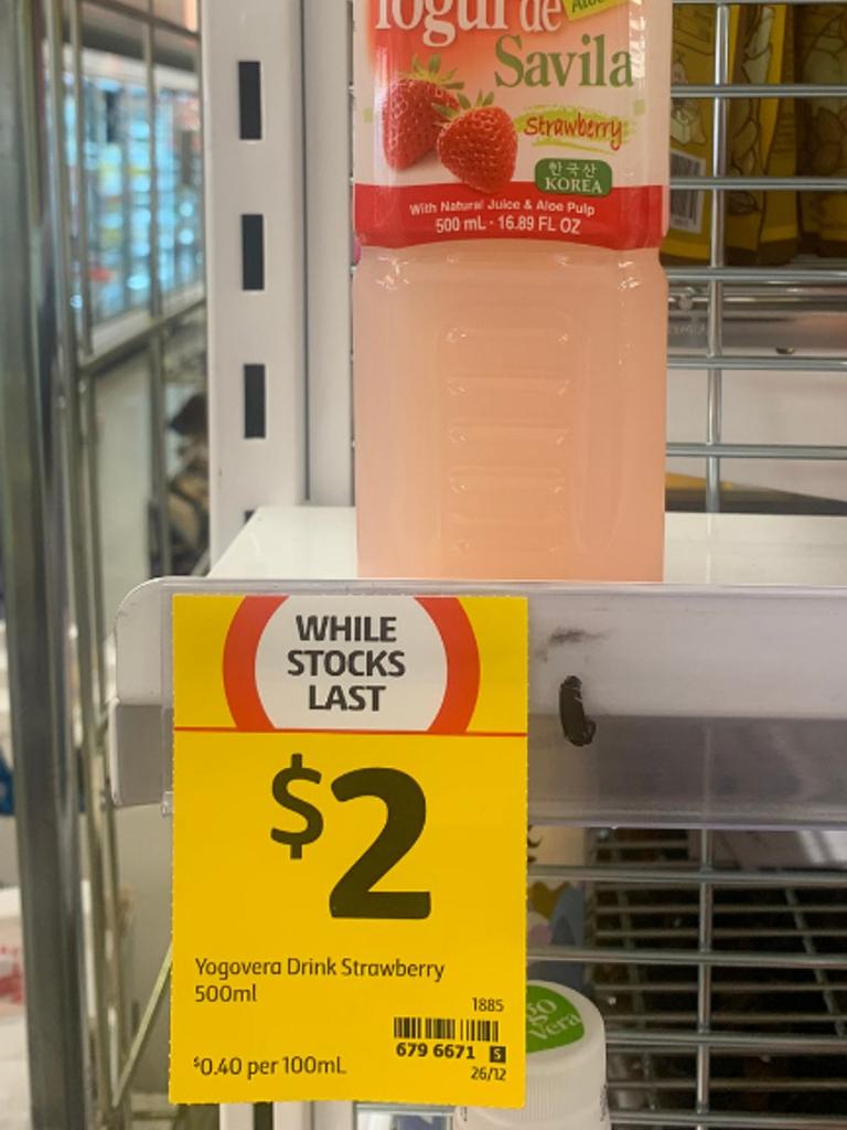 Coles’ ‘while stocks last’ ticket confused some. Picture: Choice