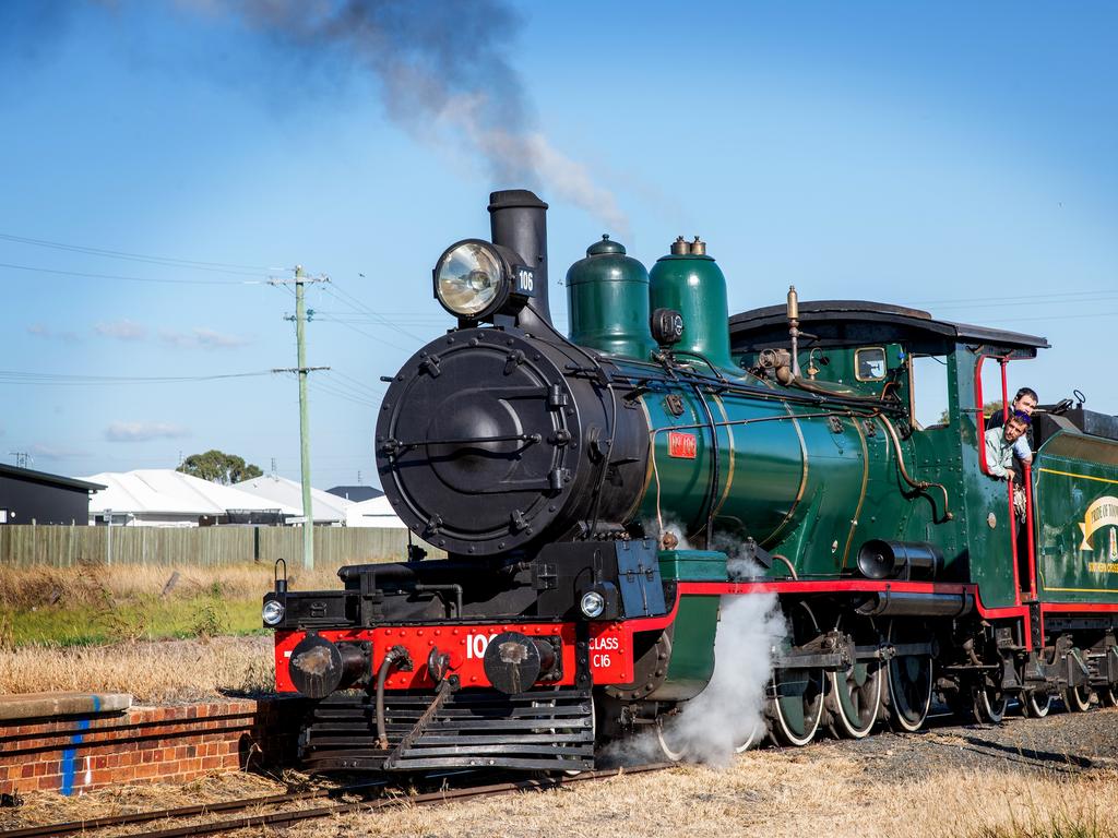 The "Pride of Toowoomba" takes it's first journey from Drayton Station to Wyreema. Saturday May 18th, 2024 Picture: Bev Lacey