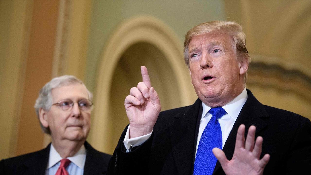 Donald Trump and Mitch McConnell’s flood of appointments to courts of appeals – especially of young judges – will pay dividends for Republicans for a long, long time. Picture: AFP