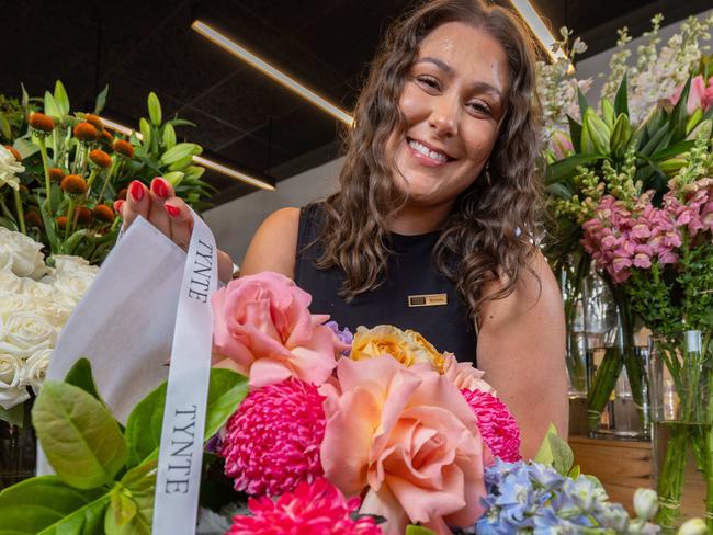 SA BEST FLORIST 2025. Michaela Nucera Tynte Flowers in North Adelaide. Pictured on Jan 31st 2025. Picture: Ben Clark