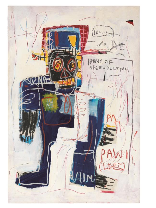 Jean-Michel Basquiat’s Irony of a Negro Policeman.