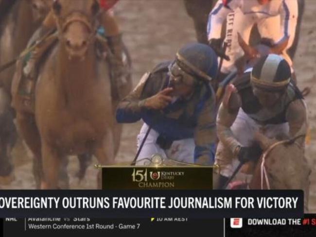 Sovereignty wins 151st Kentucky Derby