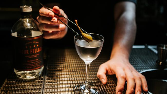 Learn the art of making a martini at the Four Pillars Sydney Lab. Picture: Supplied