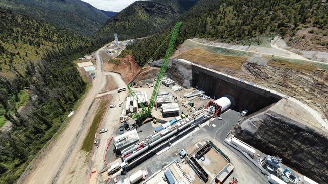 Snowy Hydro 2.0 project under construction. Picture: Supplied