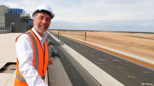 Dr Sam Shahin at The Bend Motorsport Park. Picture: Tait Schmaal