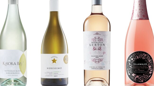 ALDI has plenty of white, rose and sparkling wines to enjoy over Christmas. Picture: Supplied.