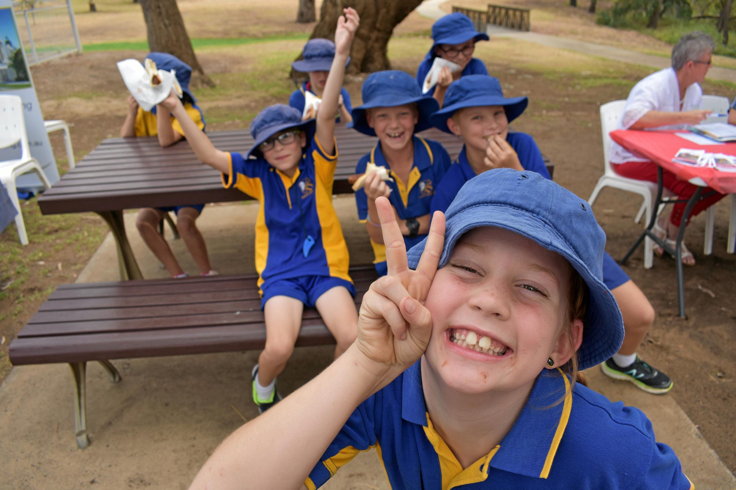 Sophie Maree, Thomas Sims, Maverick Brown and Marshall Colless. Picture: Jorja McDonnell