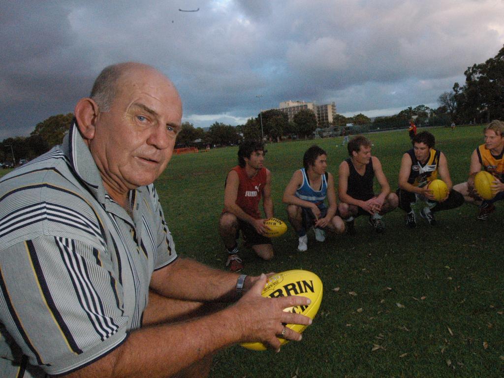 Scheuffele coached over 600 games of Aussie Rules. Picture: Neale Winter