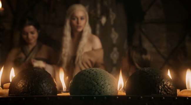 Dany is obsessed with dragon eggs.