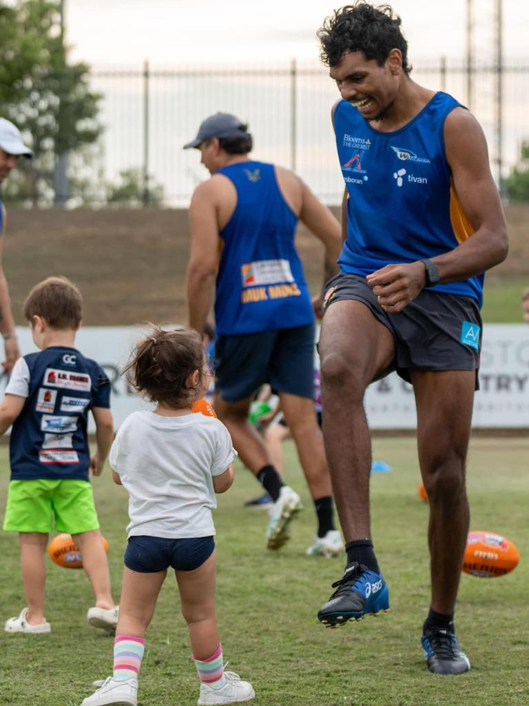 Gold Coast Suns player Lloyd Johnston during a Wanderers training session. Picture: Wanderers Facebook.