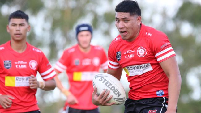 St Clair’s George Logo had a strong game in the round three clash with Colyton. Picture : Warren Gannon Photography