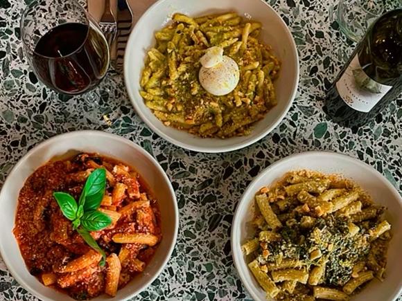 Assorted pasta at at Bibo Bar and Eatery, Kent Town