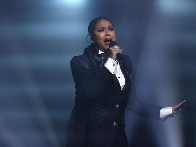 Powerhouse Christine Anu on stage. Picture: Getty Images