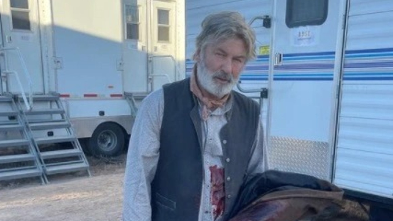 Alec Baldwin on set of upcoming film Rust. Picture: Instagram