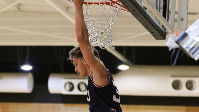 There were plenty of impressive dunks throughout the season. Photo: NBL1.