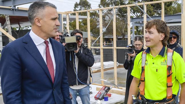 Premier Peter Malinauskas has unveiled his plan to accelerate housing and employment delivery, by establishing special economic zones for major projects and a coordinator-general to slash red tape. Picture: Roy VanDerVegt