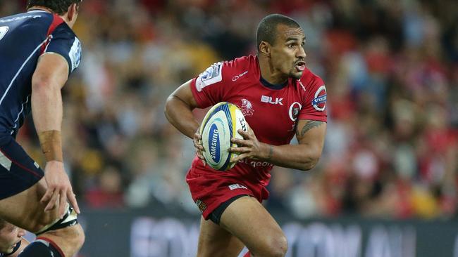 Reds Will Genia. The Queensland Reds vs the Melbourne Rebels at Suncorp Stadium in Brisbane. Pic Peter Wallis