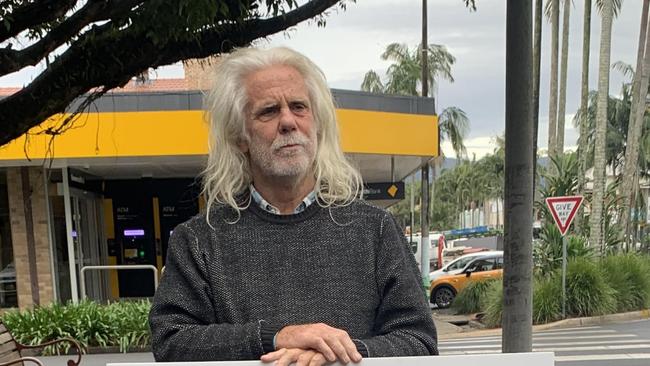 John Anderson, aka FastBuck$, outside Byron Shire Council's Mullumbimby chambers on June 24. Picture: Liana Boss