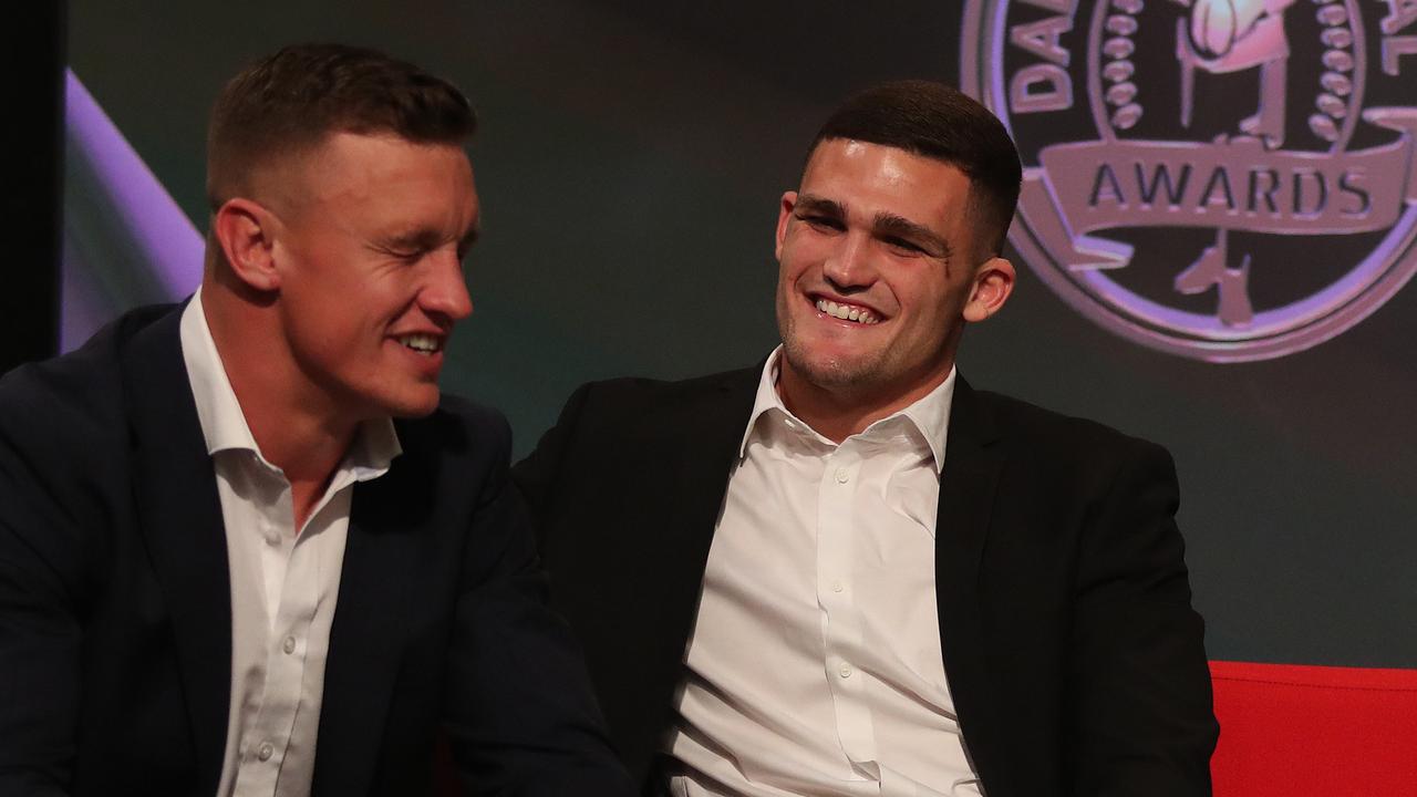 Dally M winner Jack Wighton insists the players were unaware the result had been leaked.