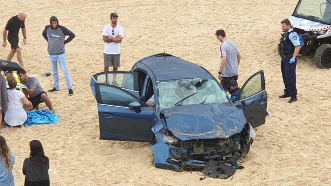 A scene from the crash. Photo: Randwick Council.