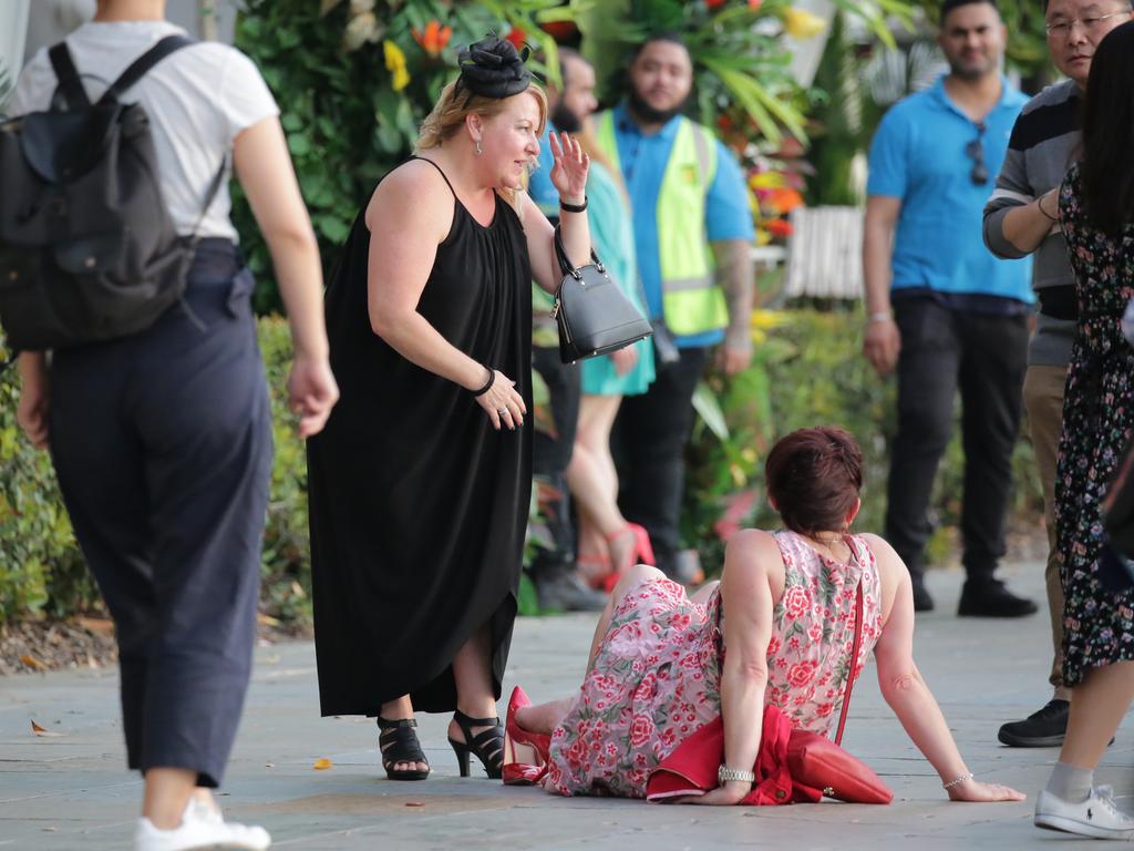 Partygoers at the 2018 Melbourne Cup celebrations in Sydney. Picture: Christian Gilles