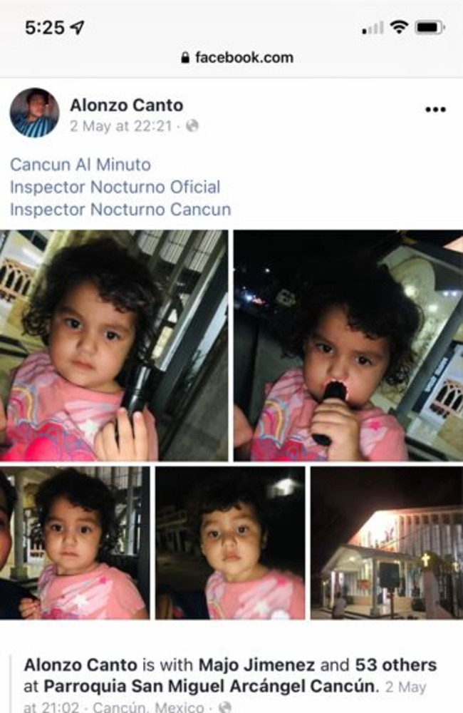 A Facebook post reporting the discovery of Tahnee Shanks' daughter, Adelynn in Mexico on May 3, 2022.