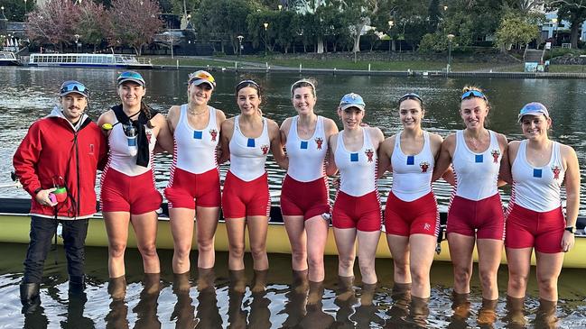 Members of the Mercantile Rowing Club.