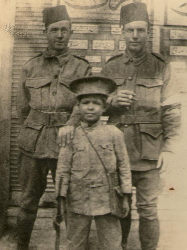 “Photos of Harry Soltan (on the right) in Egypt. Born June 30 1897. Survived WWI and WWII. Died October 9, 1960.” Picture: Supplied by his son Peter Soltan
