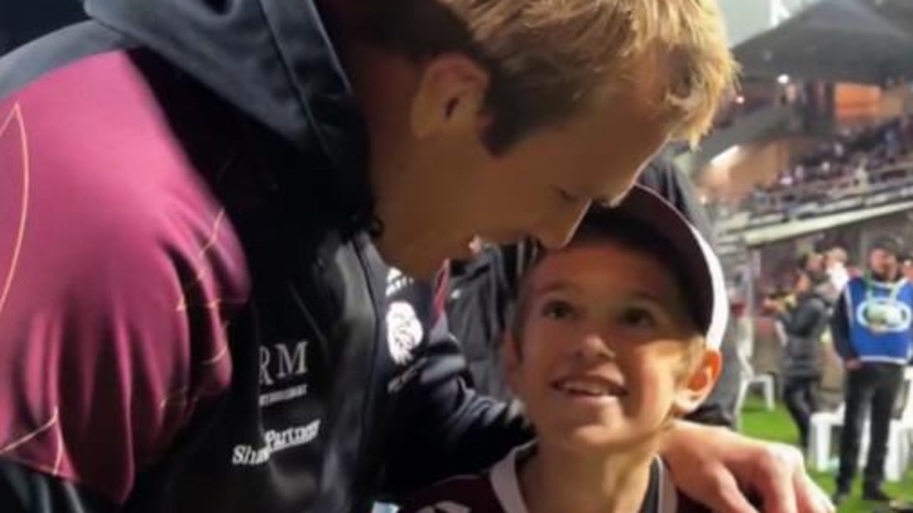 Family blown away after stranger’s act of kindness to young fan