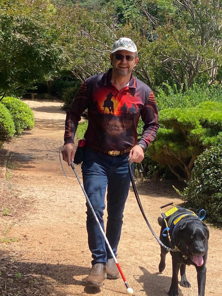 Michael Cooper said the point of the NDIA was to help people with disabilities maintain their independence and quality of life but he is concerned for his future after it cut funding for his guide dog.