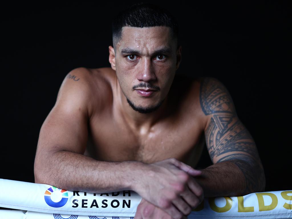 Opetaia could set up a cruiserweight unification bout with a win this weekend. Picture: Chris Hyde/Getty Images